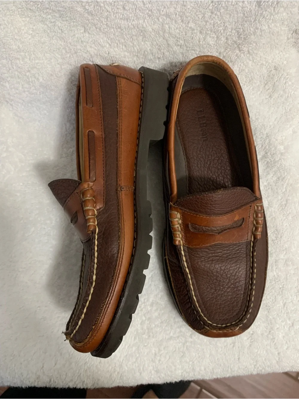 Men's Brown Leather Penny Loafers